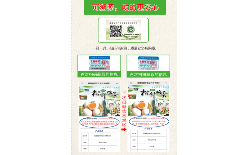 松針雞蛋防偽系統(tǒng)正式上線